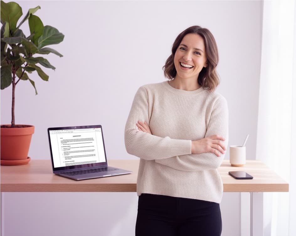 Modern legal professional at work